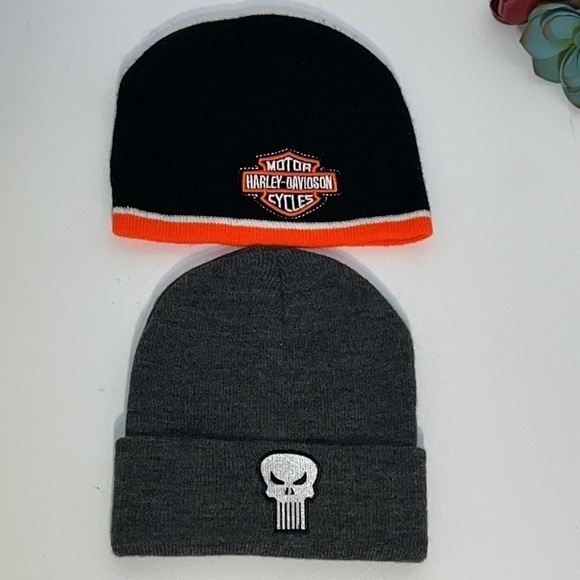 Winter Biker Bundle Two Beannies And Christmas Stocking - Picture 6 of 8